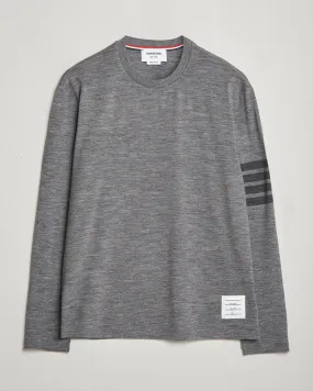 Long Sleeve Wool Jersey T-Shirt Medium Grey