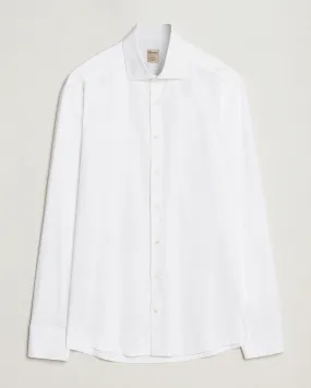 Slimline Stretch Jersey Shirt White